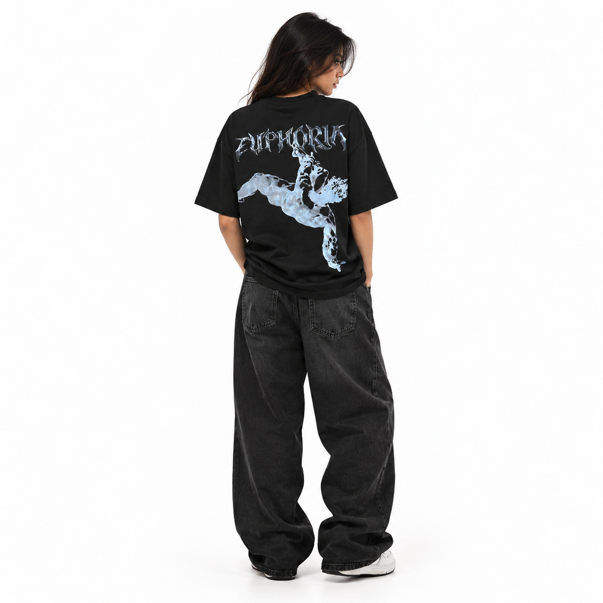 euphoria graphic tee - black