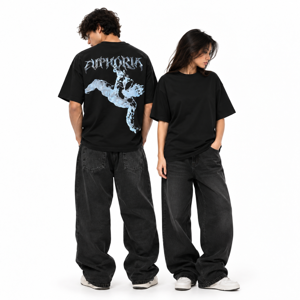 euphoria graphic tee - black