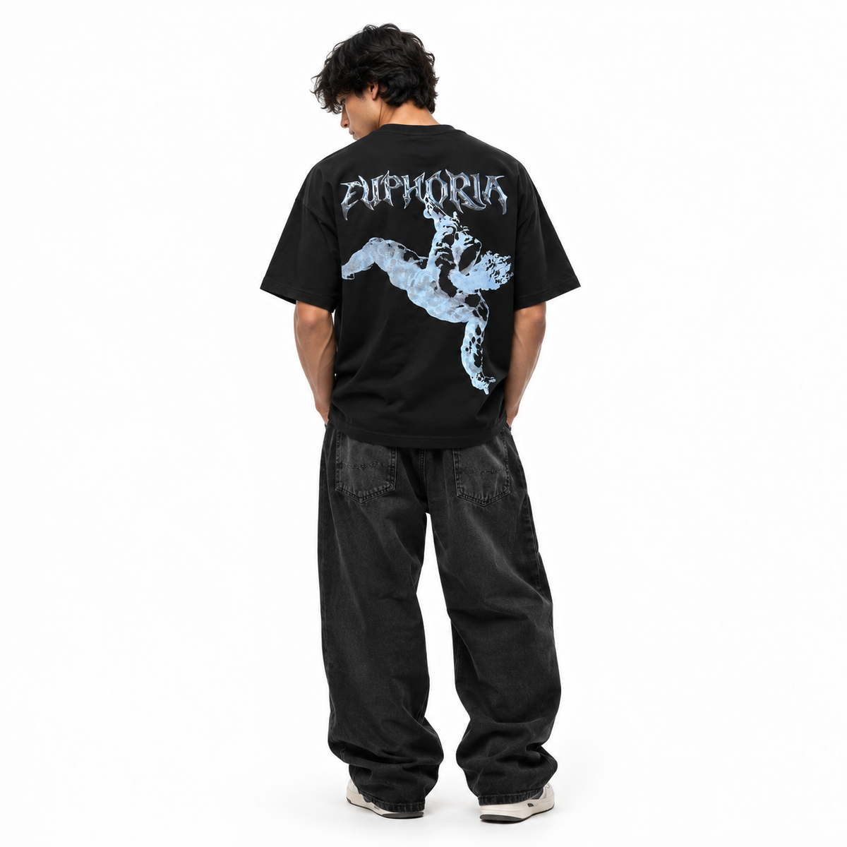 euphoria graphic tee - black