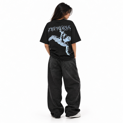 euphoria graphic tee - black